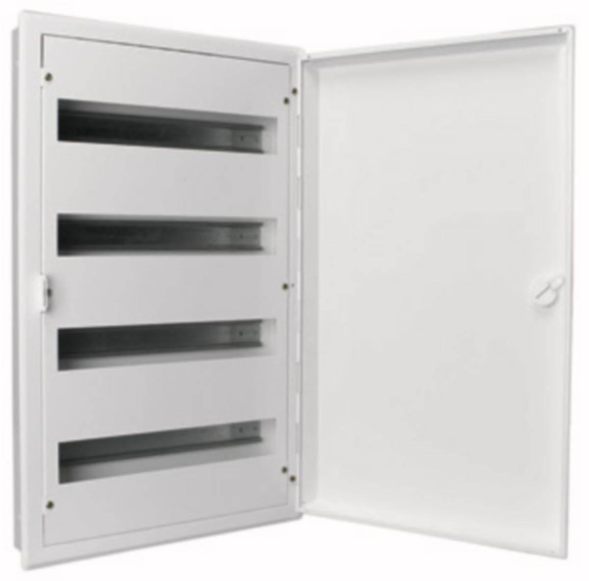 Ibox Installasjonsskap Eaton - KOMPLETT I-BOX I 64-3-DHS MED STÅLDØR. 64-POLER. 85MM DYP