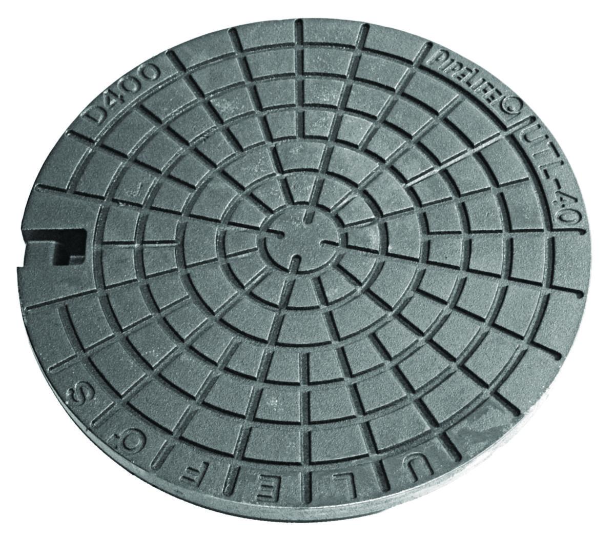 Kumlokk UTL-40 Ulefos - Ulefos lokk m/lås UTL-40 f/ramme UFL-40. Pipelife