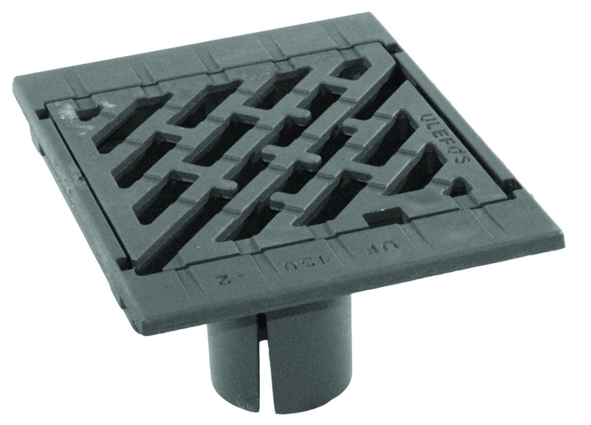 Rennestenssluk UF-150-2/200-2 SJK Ulefos - Ulefos rennest. sluk UF-150-2 m/diagonal rist/hengslet lås