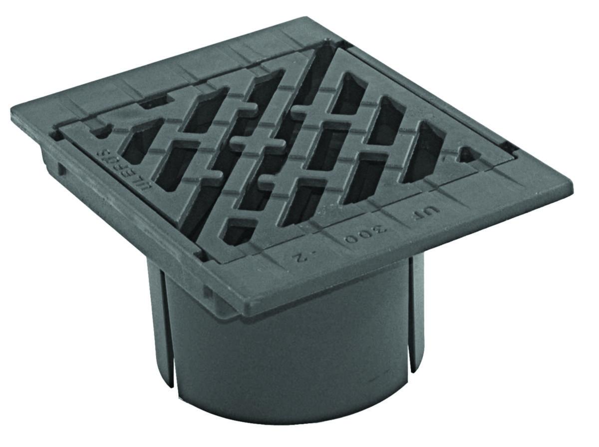 Rennestenssluk UF-300-2 Ulefos - Ulefos rennest. sluk UF-300-2 m/diagonal rist/hengslet lås