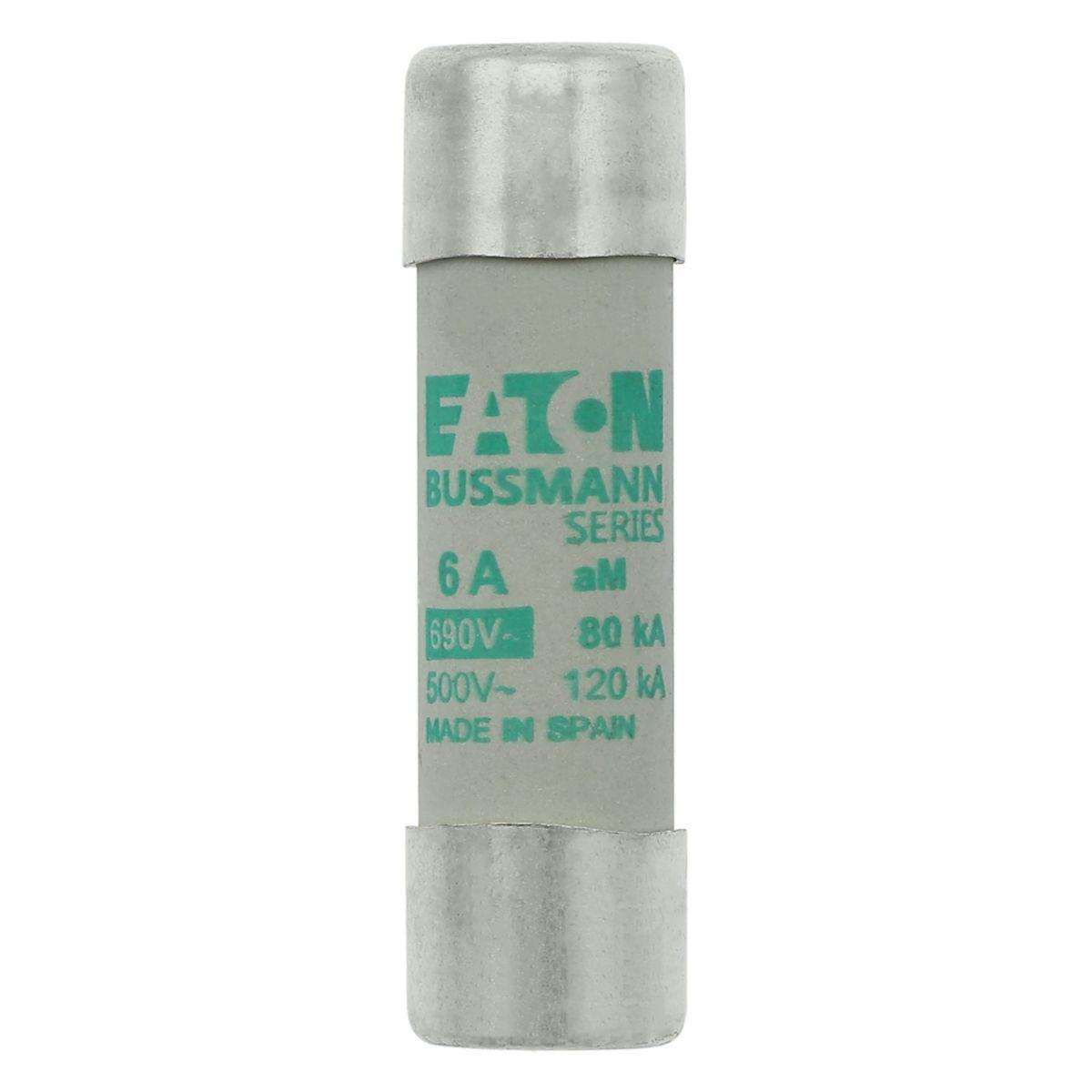 Fuse Sylindersikring 690VAC Eaton Electric - Syl.sikr. 14 x 51 6A AM 690VAC CYL. FUSE 14 x 51 6A AM 500VAC