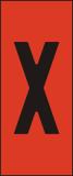 Skilt H25 rød bokstav X (25) 
