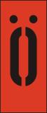 Skilt H25 rød bokstav Ø (25) 
