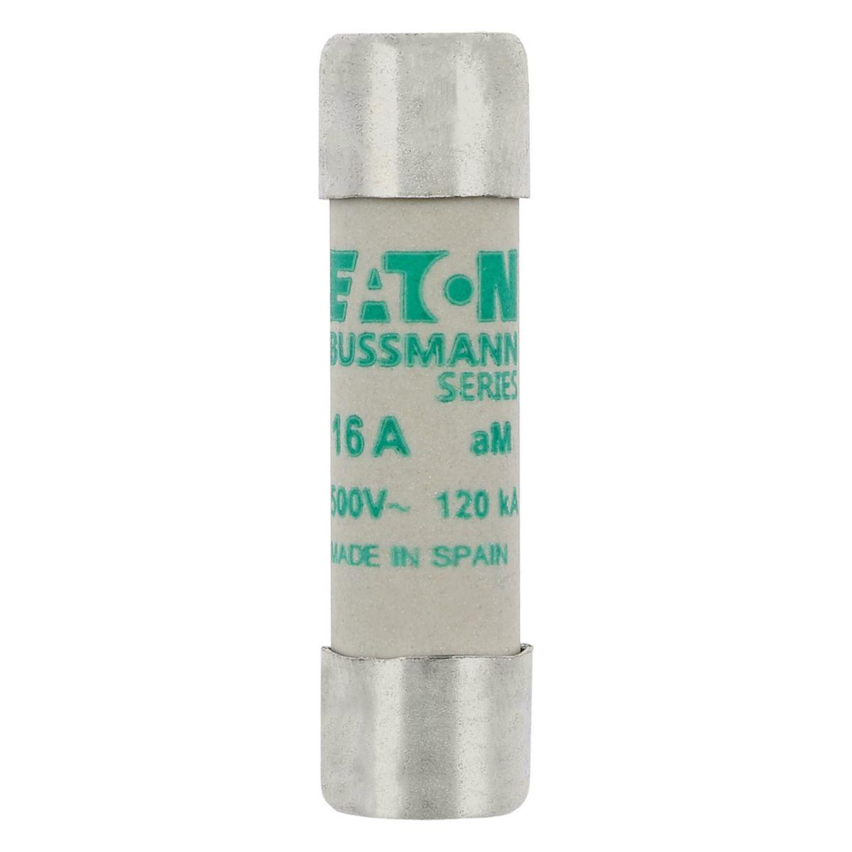 Fuse Sylindersikring 500VAC Eaton Electric - Syl.sikr.10 x 38 16A AM 500VAC CYL. FUSE 10x38 16A AM 500VAC