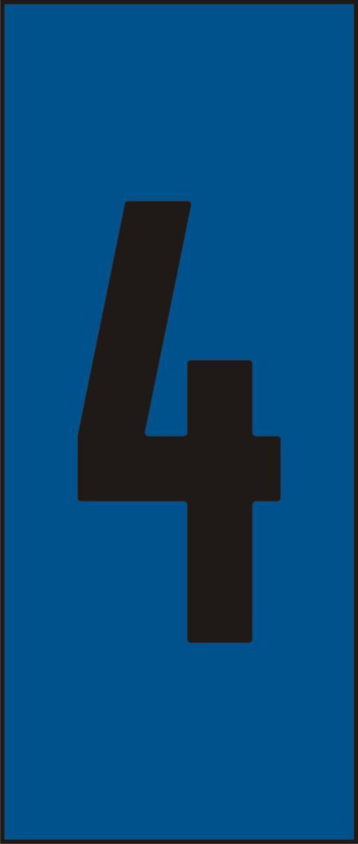 Merkesystem Hammarprodukter Skilt H-25 Blå - Skilt H25 blå tall 4 (pk.a 25)