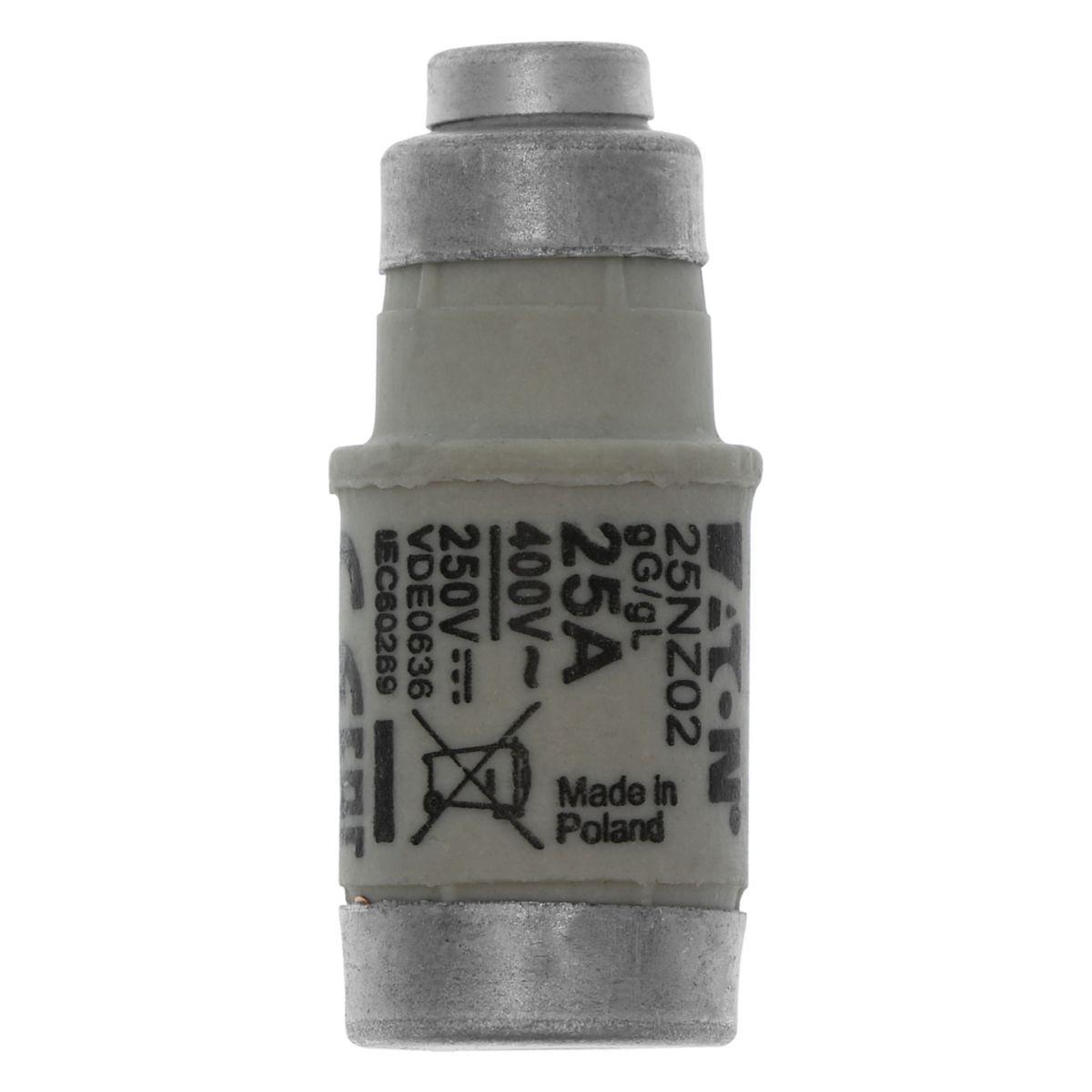 Sikring D02 Eaton - Sikr-D02 25A T GL/GG400VAC E18 FUSE-D02 25A T GL/GG400VAC E18
