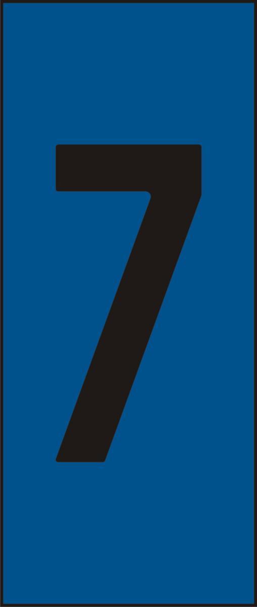 Merkesystem Hammarprodukter Skilt H-25 Blå - Skilt H25 blå tall 7 (pk.a 25)