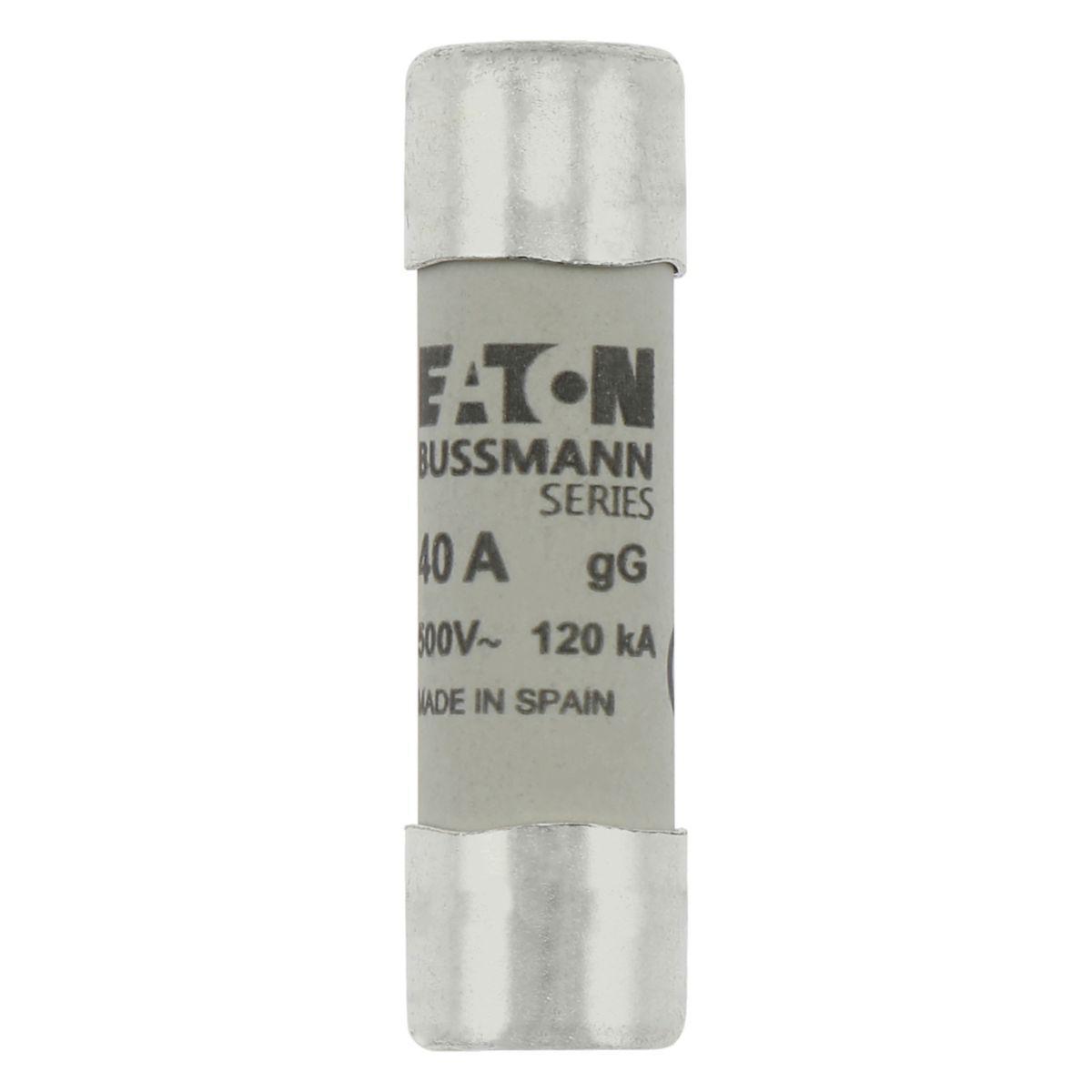 Fuse Sylindersikring 500VAC Eaton Electric - Syl.sikr.14 x 51 40A GG 500VAC CYL. FUSE 14x51 40A GG 500VAC