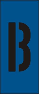 Skilt H25 blå bokstav B (25) 