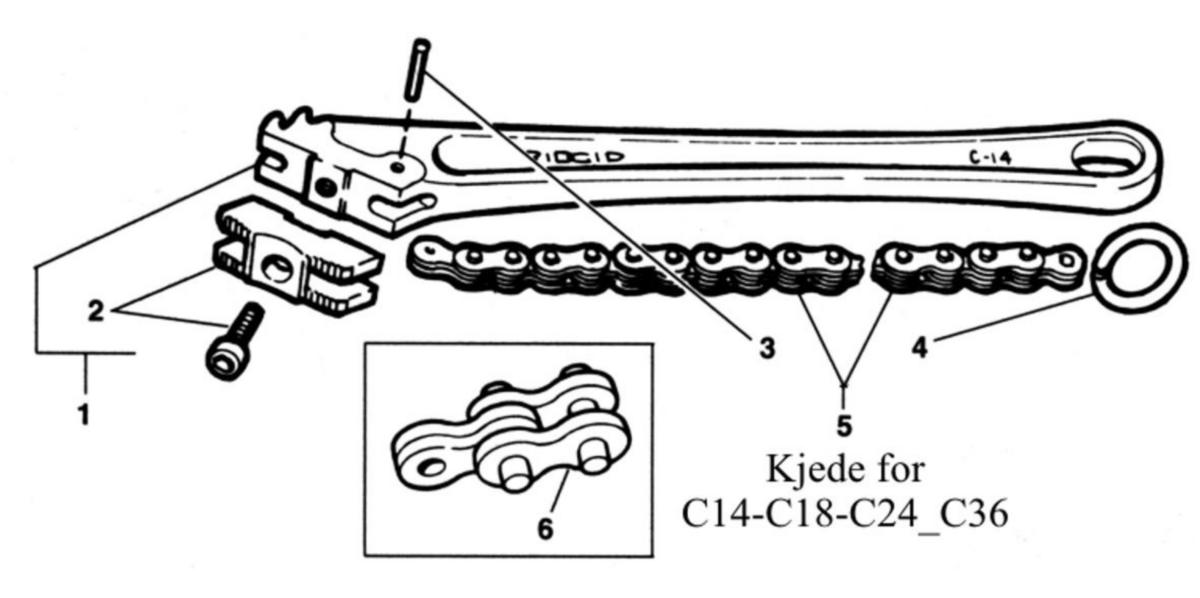 Kjeft Ridgid F/C 24/36 - Kjeft F/C-36 Ridgid D-479-X