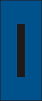 Skilt H25 blå bokstav I (25) 