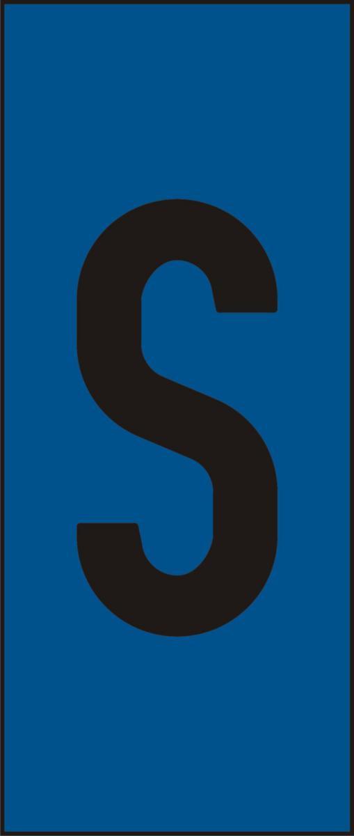 Merkesystem Hammarprodukter Skilt H-25 Blå - Skilt H25 blå bokstav S (25)