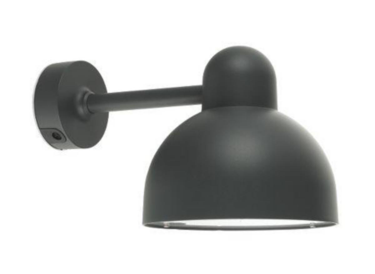 Veggarmatur Norlys Koster 724 - 724 Koster. Grafitt IP 44. klasse I. 100W. E27