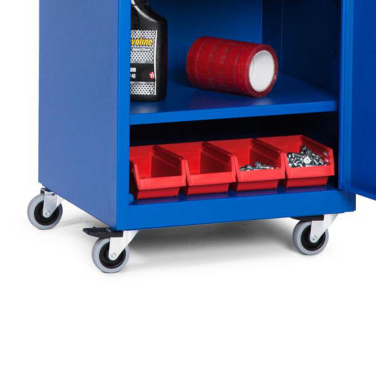 Hjulsokkel f/ verkstedskap - Hjulunderstell verktøyskap SM 490x440mm blå