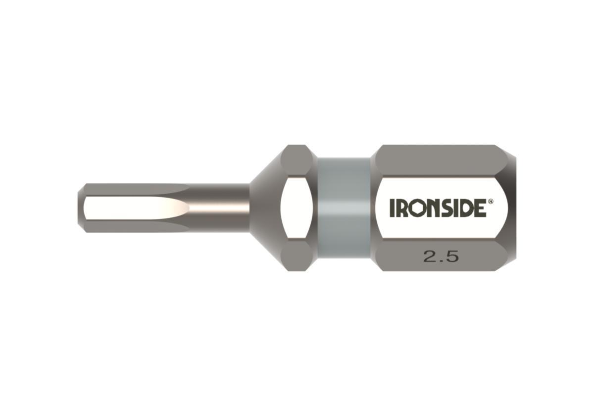 Bits Ironside Sekskant 25mm 3pk - Bits sekskant 2.5mm Ironside 25mm 3pk 203175