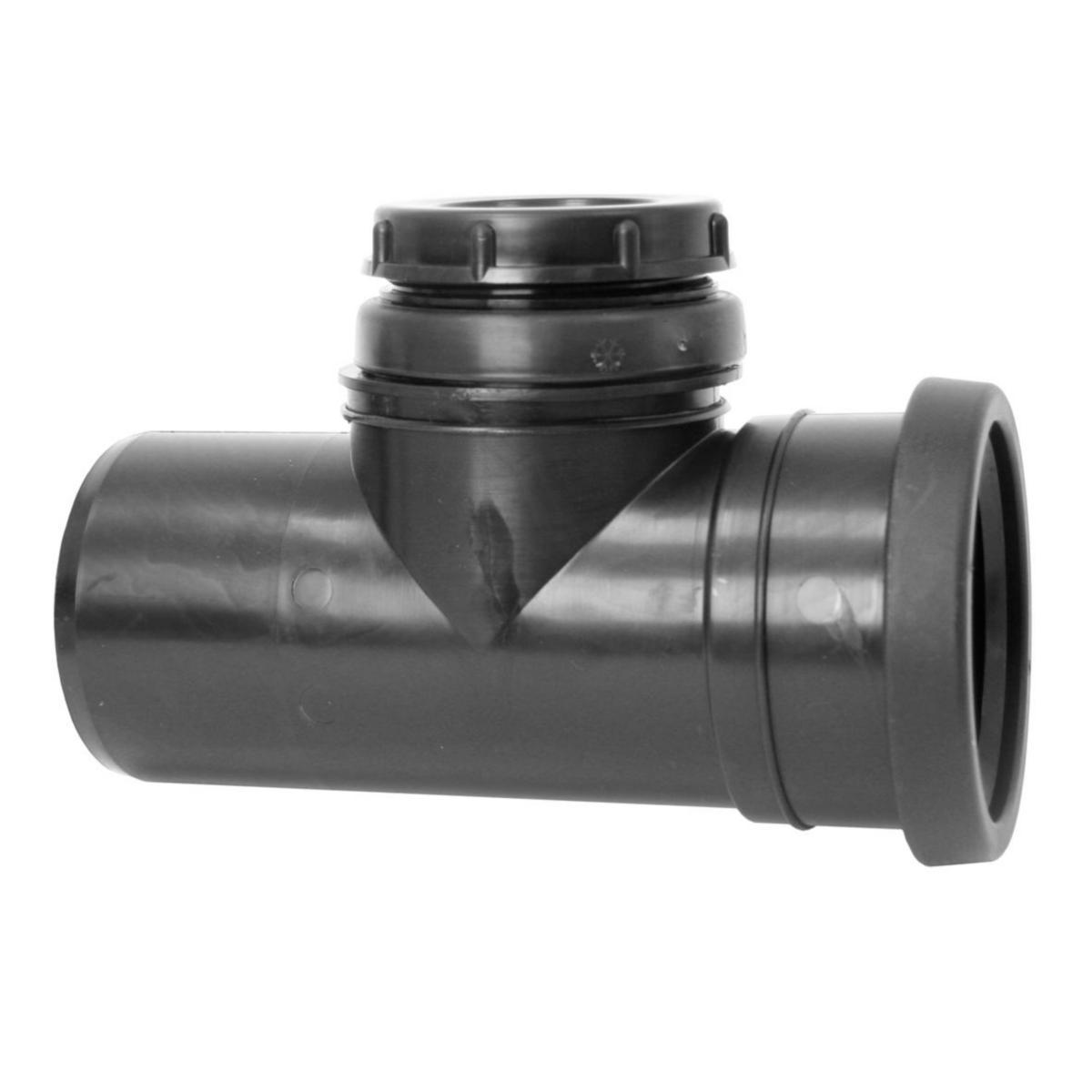 Stakerør med lokk, PP - 90 mm PP stakerør m/lokk sort