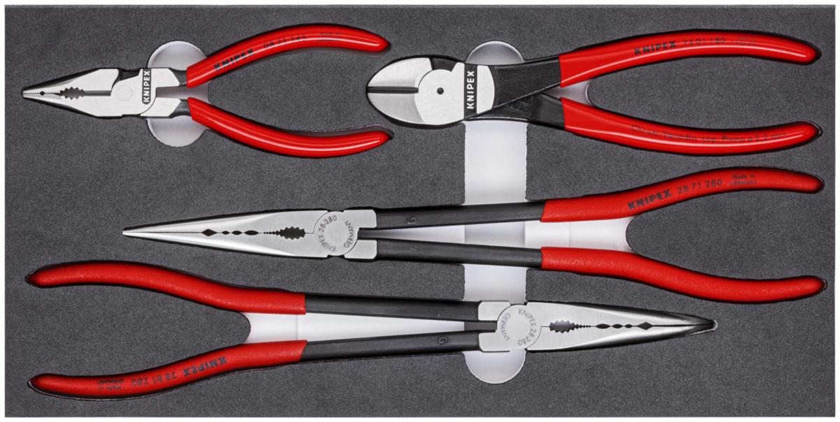 Spisstangsett Knipex Automotive - Tangsett 002001 V16 Knipex 4 deler