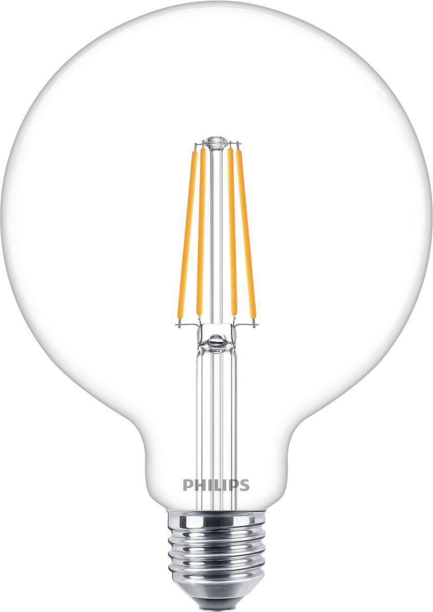 LED pære Philips Master Value LEDBulb klar - MAS VLE LEDBulb D5.9-60W E27 9 27 G120CLG
