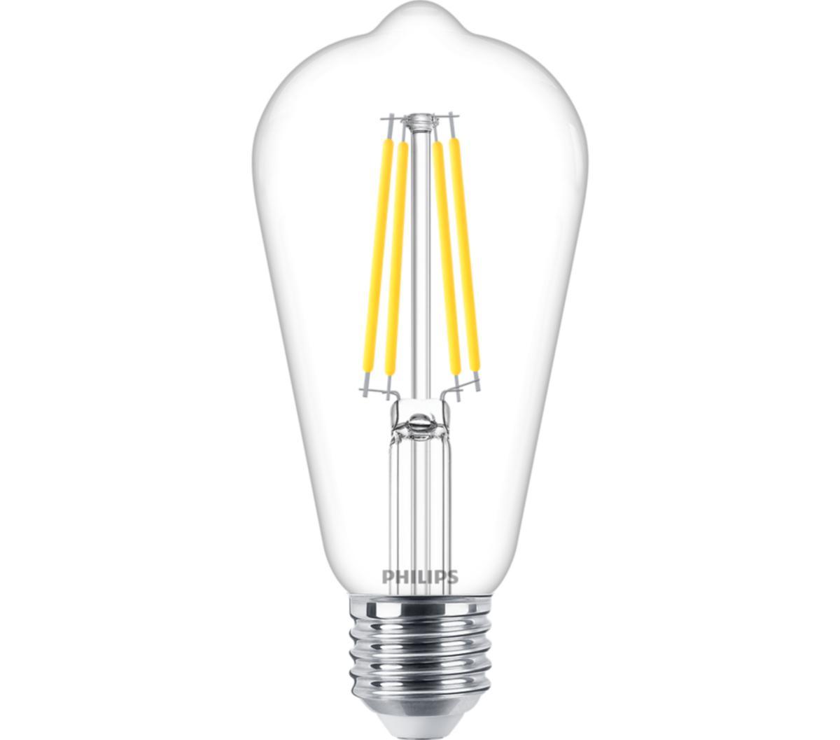 LED pære Philips Master Value LEDBulb klar - MAS VLE LEDBulb D5.9-60W E27 9 27 ST64CLG