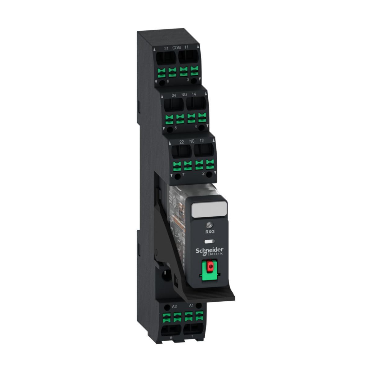Relé Schneider RXG - RXG relé m/sokkel 2CO 24VAC pu