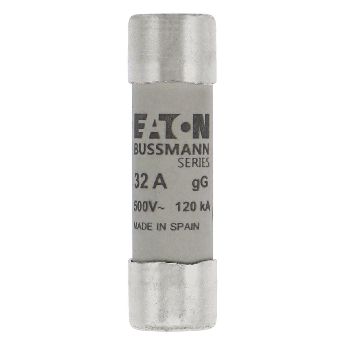 Fuse Sylindersikring 500VAC Eaton Electric - Syl.sikr.14 x 51 32A GG 500VAC CYL. FUSE 14x51 32A GG 500VAC