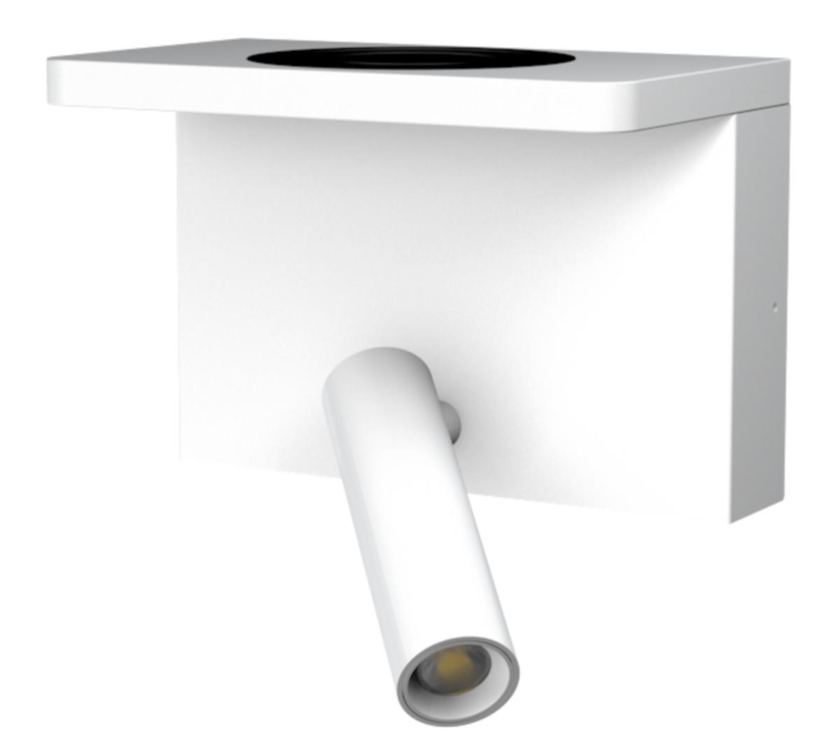 Vegglampe Aneta Lighting Bedside Charge - Bedside CHARGE, hvit Sengelampe m/15W ladeplate, 3A