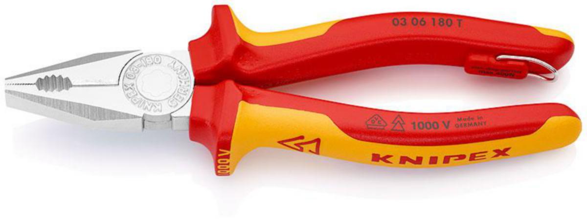 Kombinasjonstang Knipex 0306 T - Kombinasjonstang 0306T Knipex 180mm 1000V m/øye