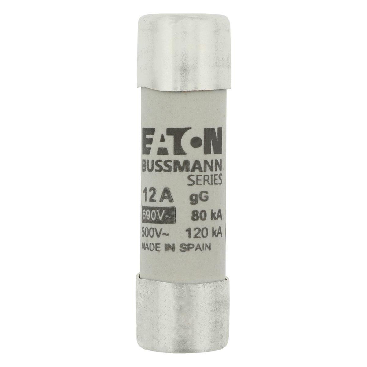 Fuse Sylindersikring 690VAC Eaton Electric - Syl.sikr.14 x 51 12A GG 690VAC CYL. FUSE 14x51 12A GG 690VAC