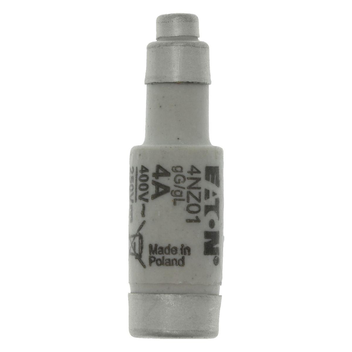 Fuse Sikring D01 400VAC Eaton Electric - FUSE-D01 4A T GL/GG 400VAC E14 Sikr-D01 4A T GL/GG 400VAC E14