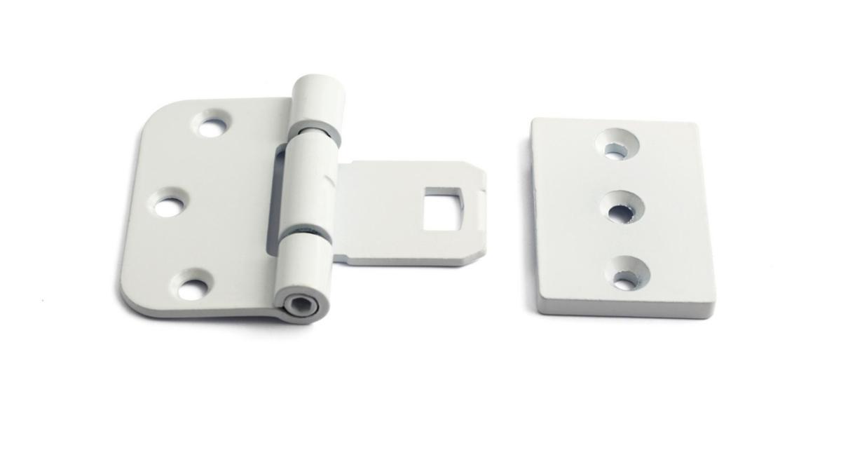 Hengsel 2465 - Dørhengsel snap-in 2465 Habo hvit stål SB2