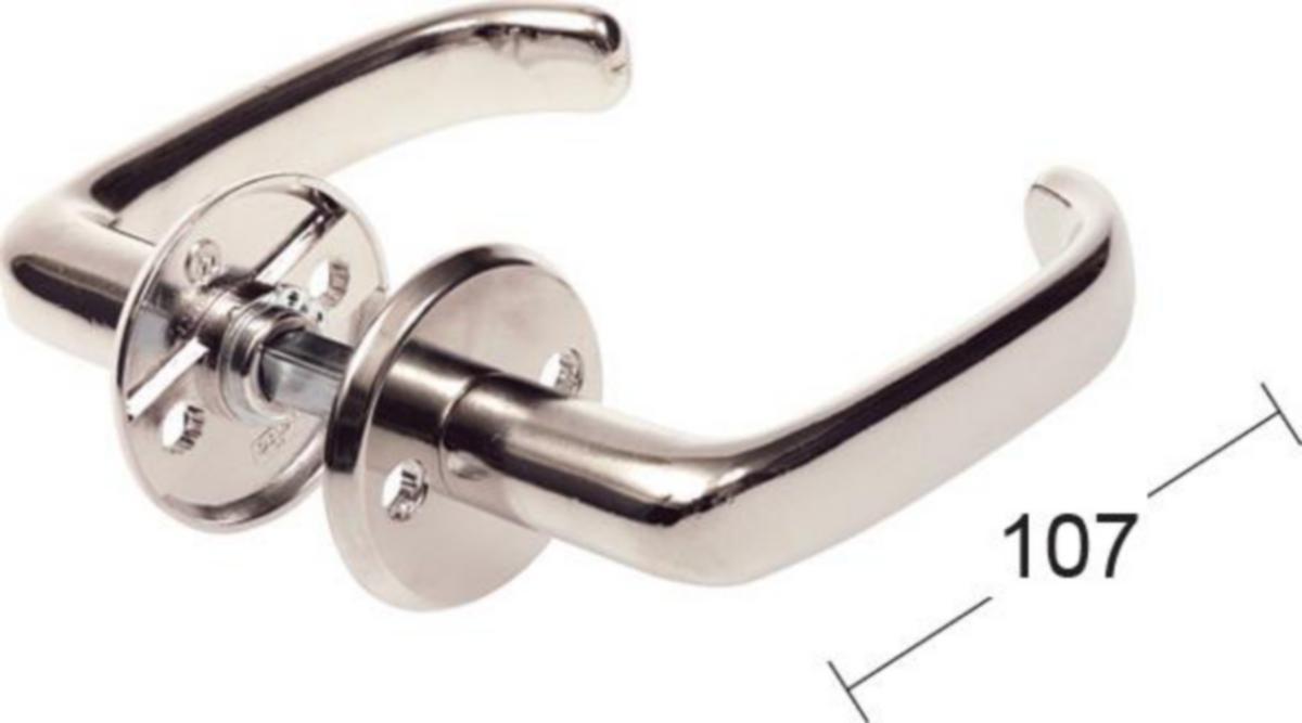 Dørvrider Habo A640 - Dørvrider A640 Habo 38-70mm nikkel