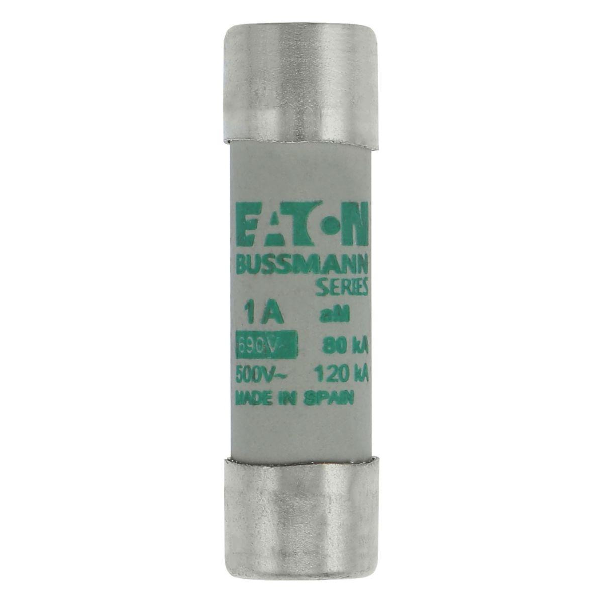 Fuse Sylindersikring 690VAC Eaton Electric - Syl.sikr. 14 x 51 1A AM 690VAC CYL. FUSE 14 x 51 1A AM 500VAC