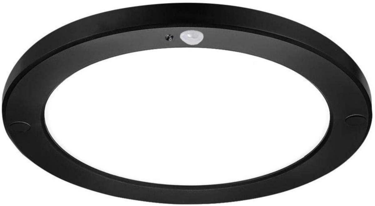 Plafond Aneta Eco Light - ECO light PIR plafond sort ECO light plafond