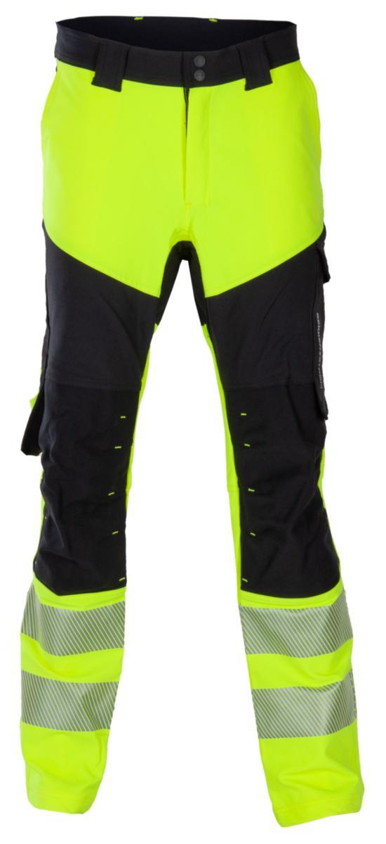 Bukse BS Lillehammer HiVis kl.1 - Bukse BS Lillehammer HiVis kl. 1 gul/svart str C48