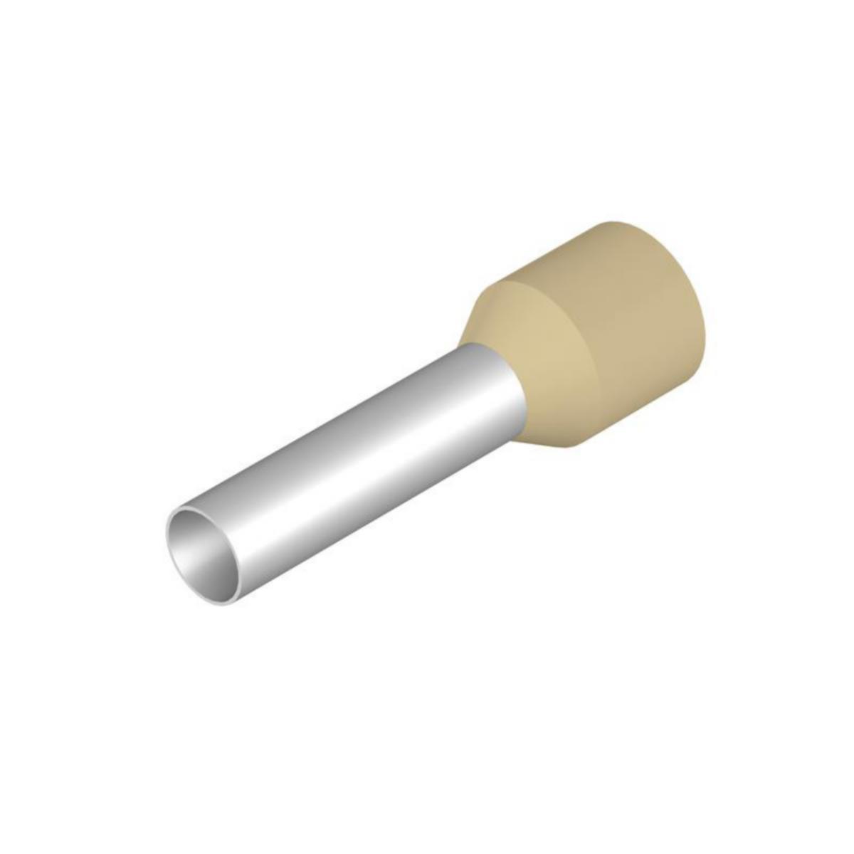Endehylse med Plastkrage Standard Weidmuller - Endehylse H-10.0/27 elfeben