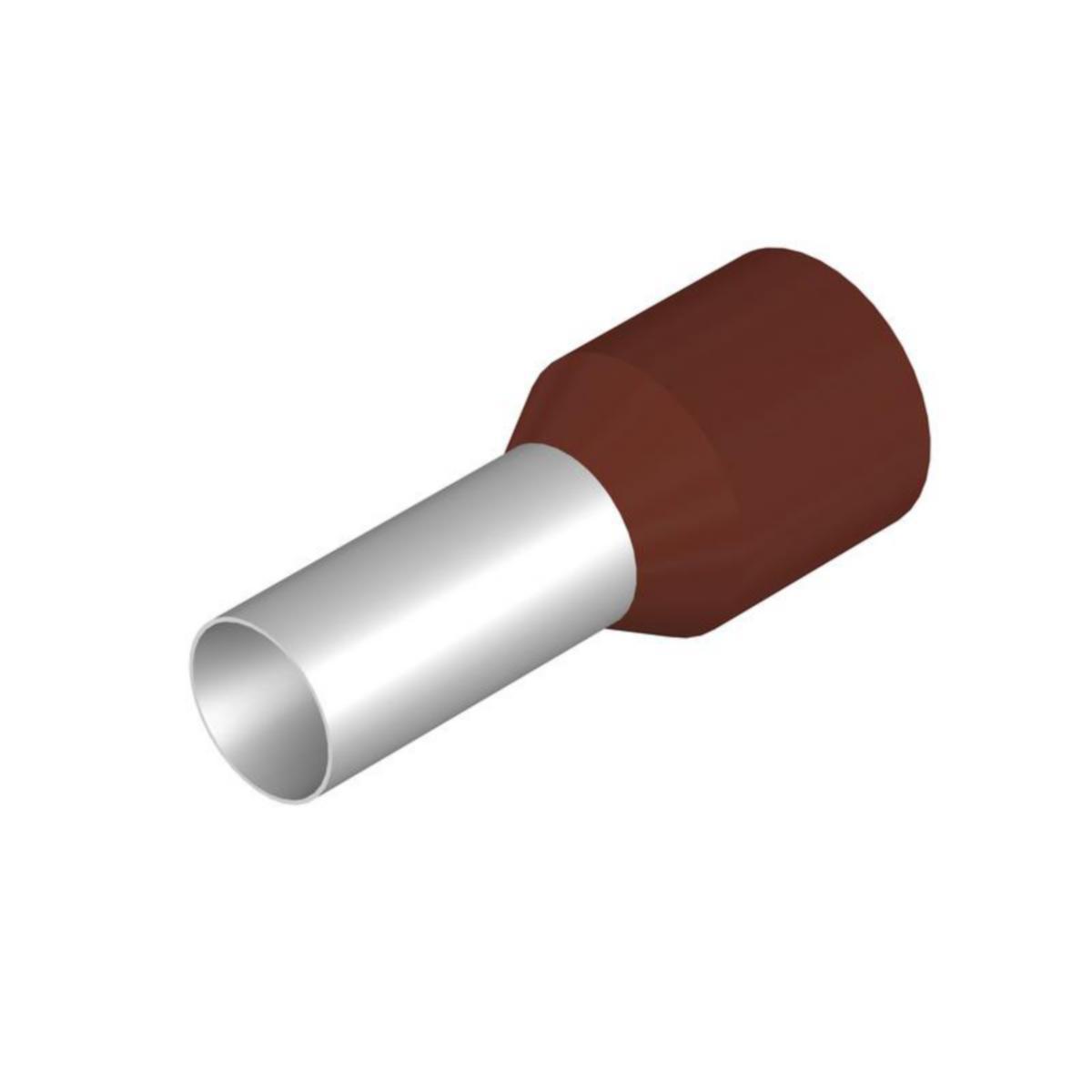Endehylse med Plastkrage Standard Weidmuller - Endehylse H-25.0/29 brun