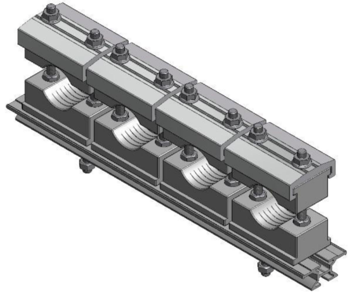 Aluminiumsskinne El-Tjeneste - Al-skinne SKSF4122-360
