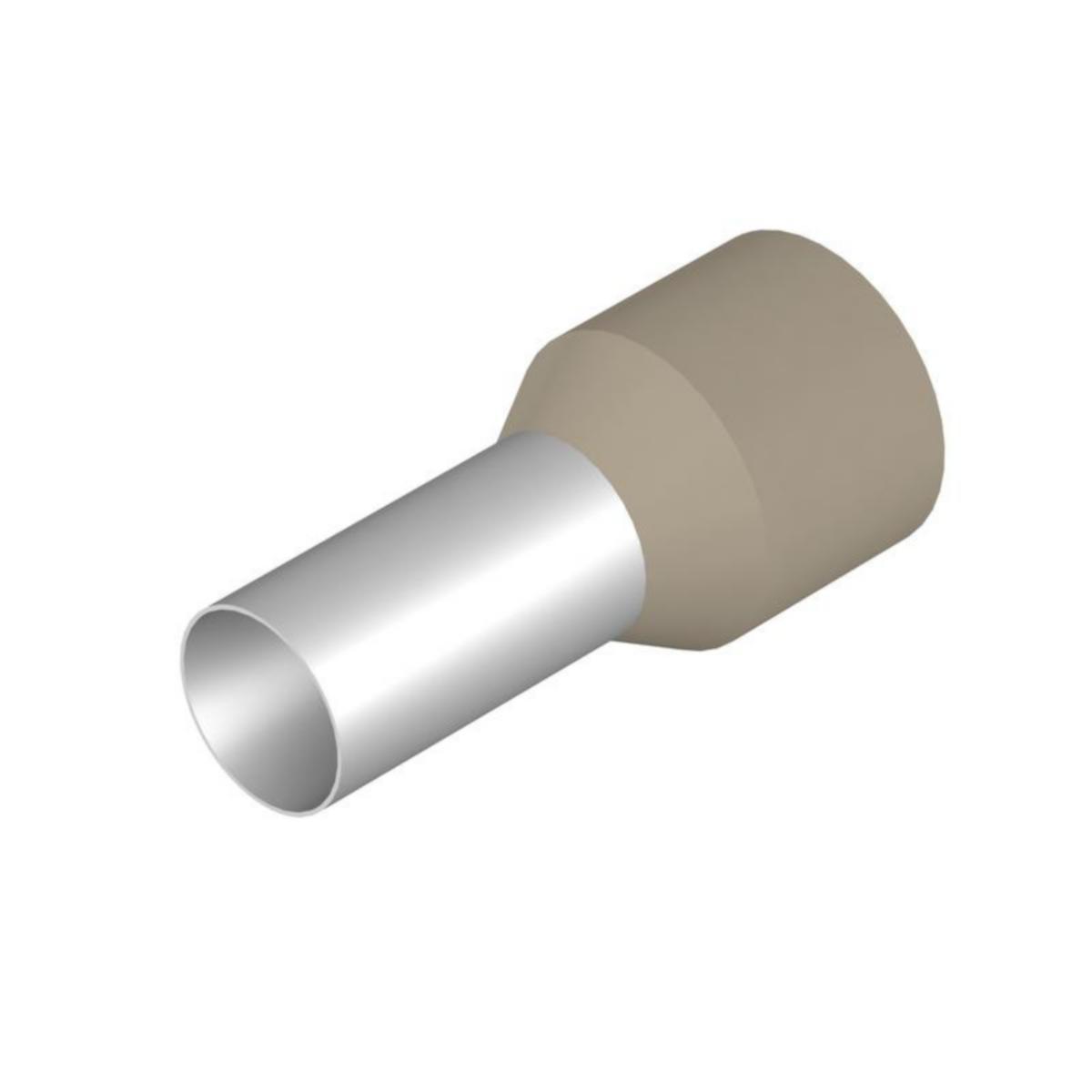 Endehylse med Plastkrage Standard Weidmuller - Endehylse H-35.0/30 beige