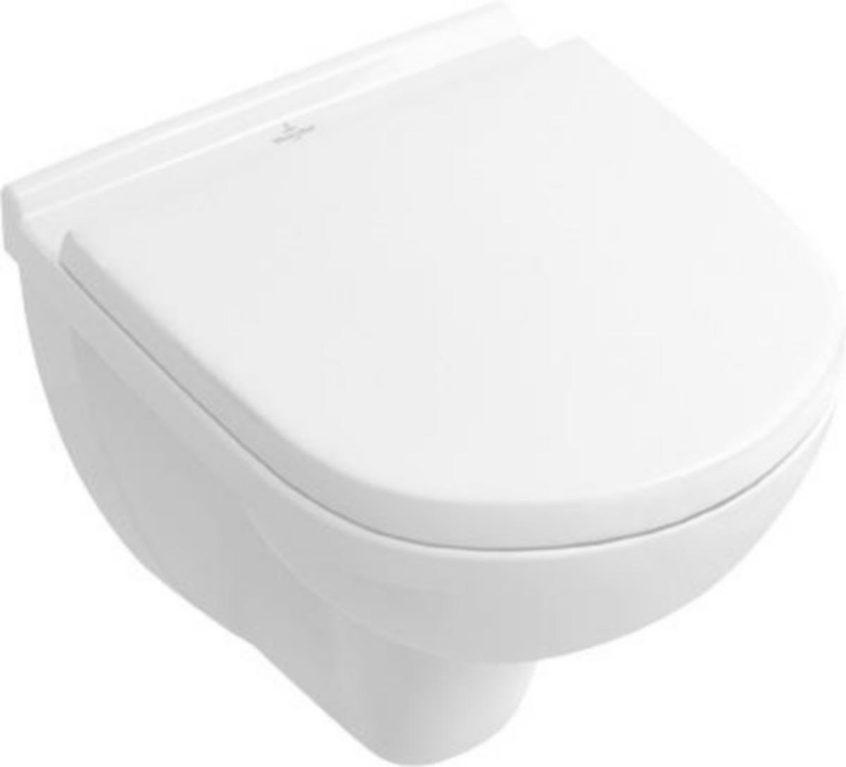 Veggskål O.Novo compact DF med SC/QR sete, Villeroy & Boch - VB O.Novo compact DF veggskål med SC/QR sete 360x490x350mm