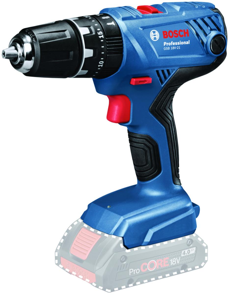 Slagbormaskin Bosch GSB 18V-21 Solo - Slagbormaskin GSB 18V-21 Bosch 18V Solo L-Boxx