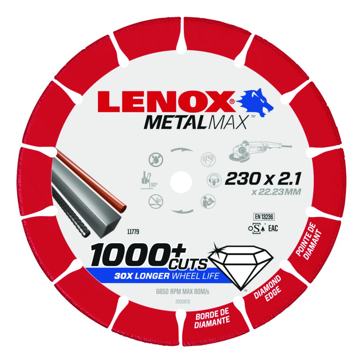 Diamantkappeskive Lenox Metal Max - Kappeskive 2030870 Metalmax Lenox 230X2.1mm