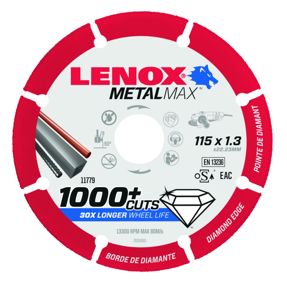 Diamantkappeskive Lenox Metal Max - Kappeskive 2030865 Metalmax Lenox 115X1.3mm