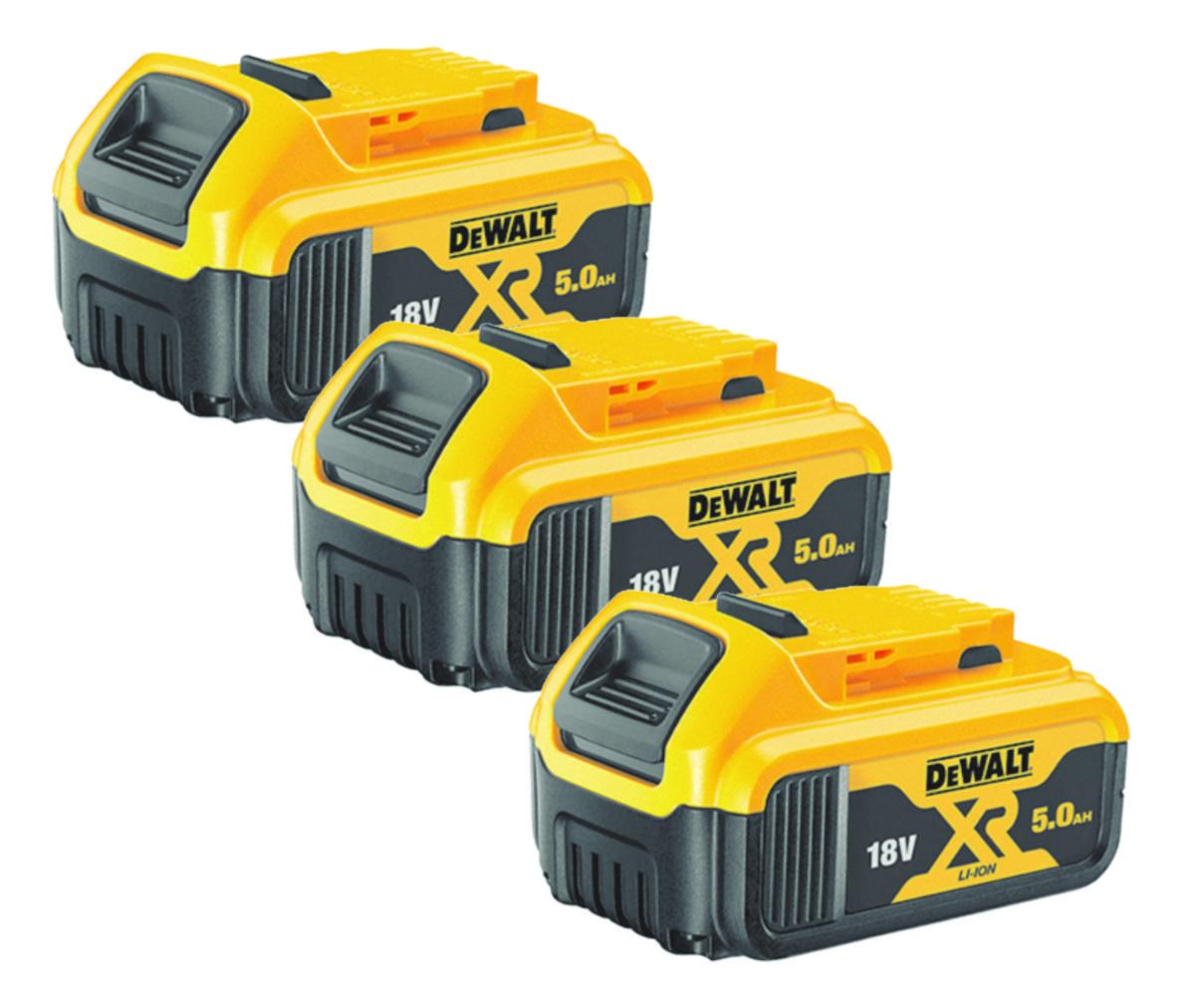 Batterisett DeWalt DCB184P3 - Batterisett DCB184P3-XJ DeWalt 18V 3x5.0Ah