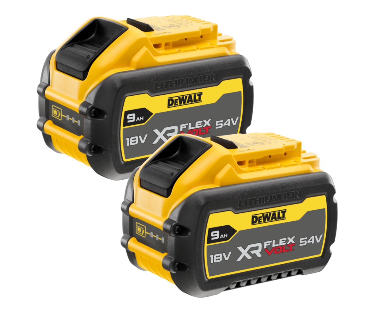 Batterisett DeWalt DCB547X2-XJ Flexvolt - Batterisett DCB547X2-XJ DeWalt 18/54V 2x9.0Ah Flexvolt