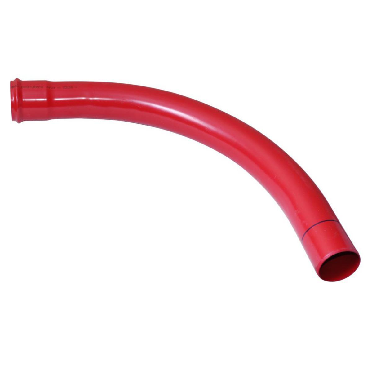 Kabelbend PVC 90°, Protectline Pipelife - 200 mm PVC bend 90° Rød R=2.0 mtr Protectline