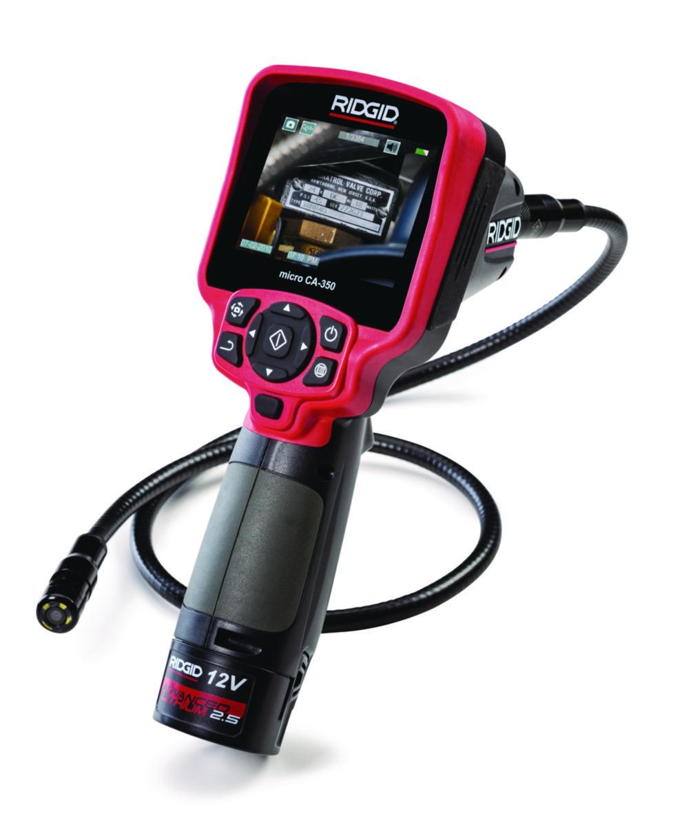 Inspeksjonskamera Ridgid Micro CA-350 - Inspeksjonskamera Micro CA-350 Ridgid 12V 3.5" skjerm
