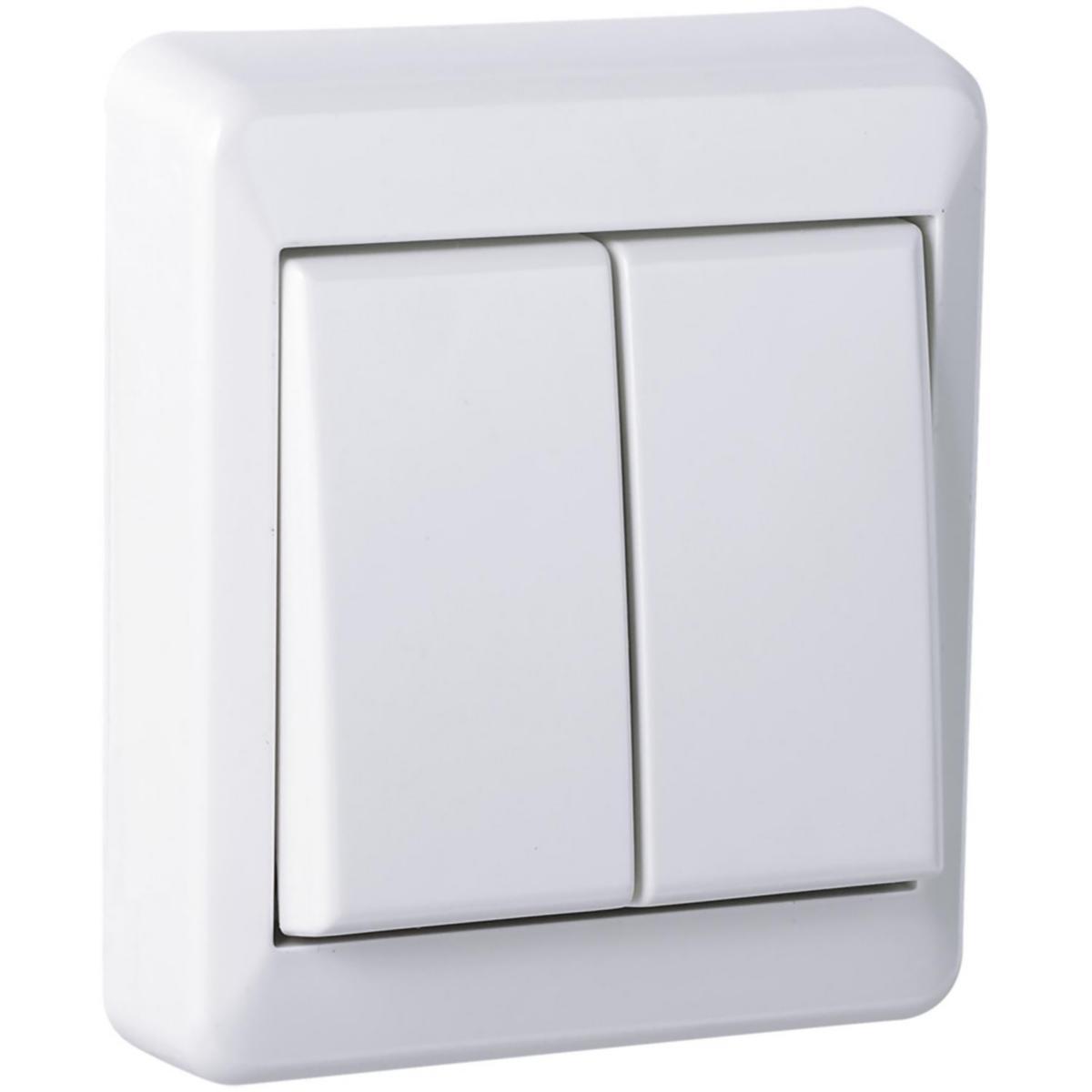 Dobbel Vekselvender Påvegg RS Nordic - RS 6-6 bryter P RH RS Nordic utenpåliggende dbl v