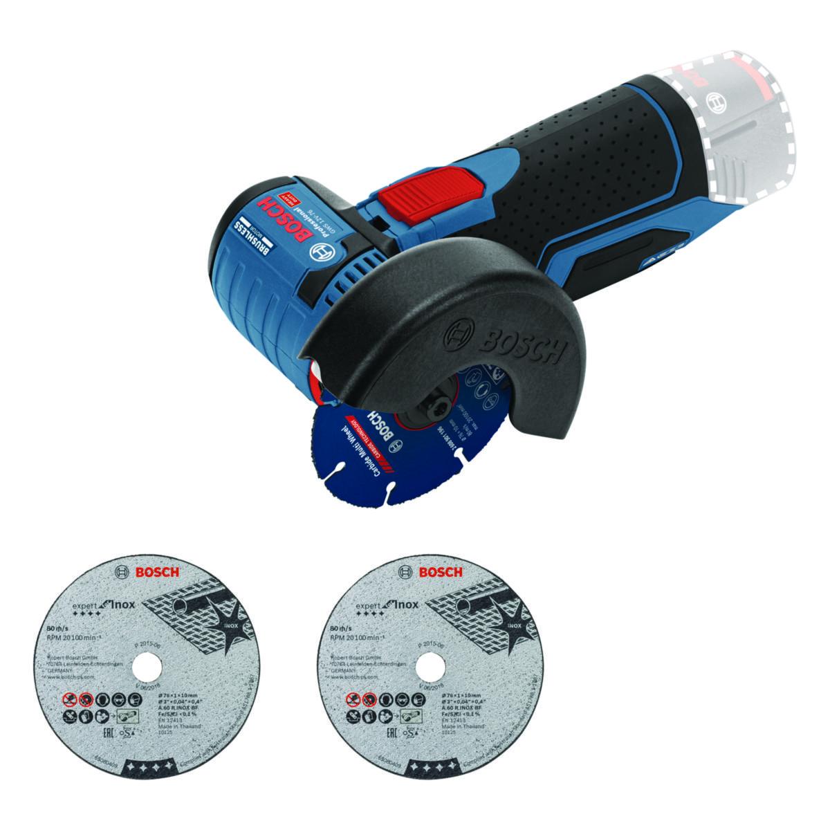 Vinkelsliper Bosch GWS 12V-76 Solo - Vinkelsliper GWS 12V-76 Bosch 12V Solo