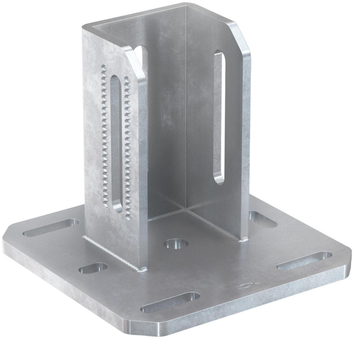 Skinnefot FMSF, elforzinket, FMS skinnesystem, fischer - Skinnefot FMSF 120M FZV - FMS Tung/Industri System