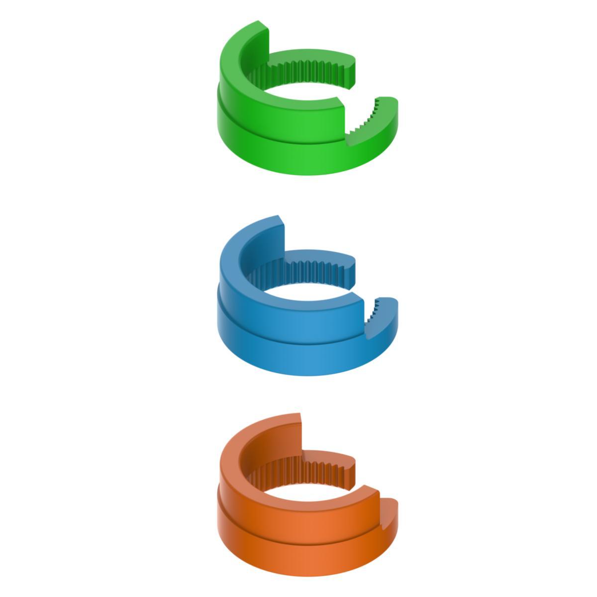 Vinkelbegrinsninger til Azur Zero kjøkkenbatteritut 60, 90 og 120 grader, a-collection - a-coll Azur Zero vinkelbegr. kjk.batt.tut 60, 90 og 120 gr.